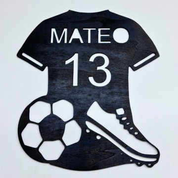 Camiseta fútbol madera...